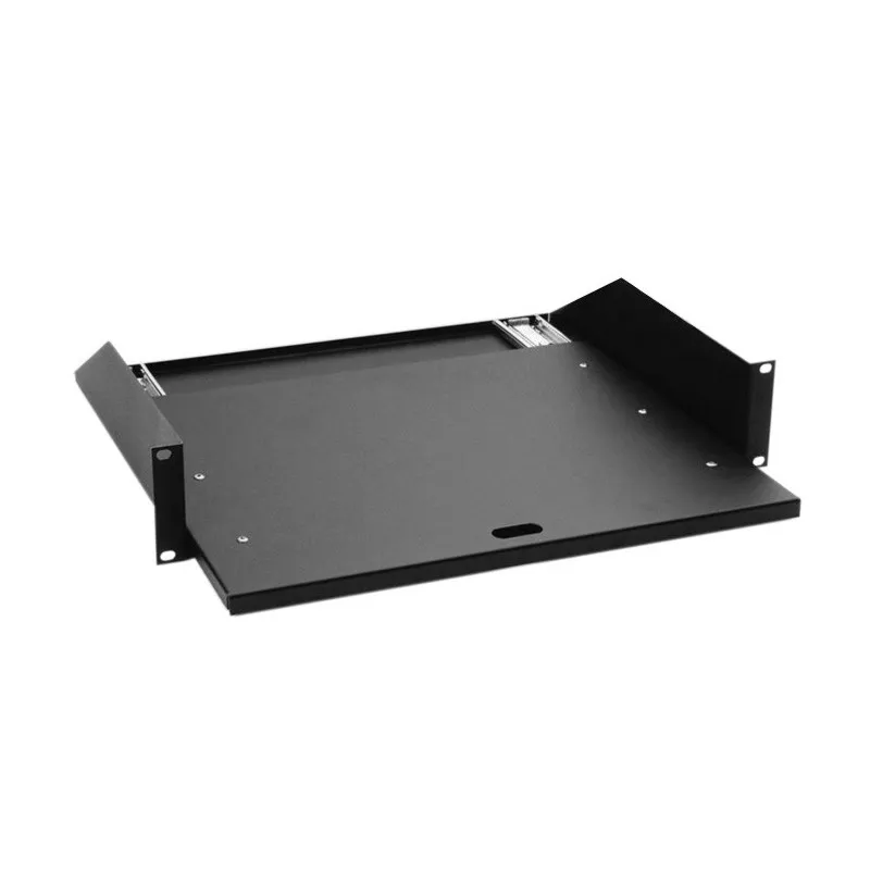 19" Rack Tray 2U | with pull-out rails