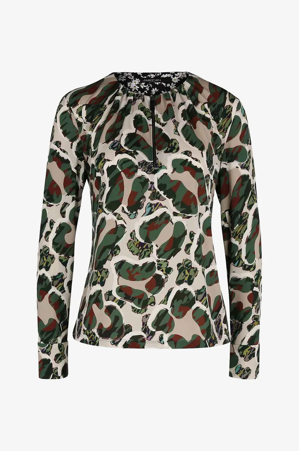 Blouse imprimée camouflage