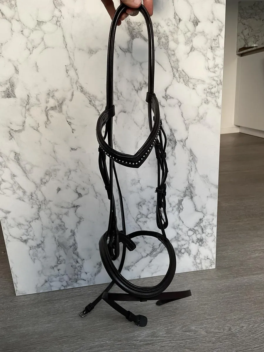 Bridon cuir taille full + rênes