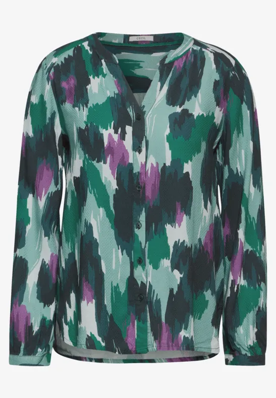 CECIL Blouse en seersucker à motifs 