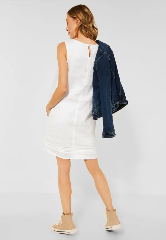 CECIL Robe en lin sans manches 