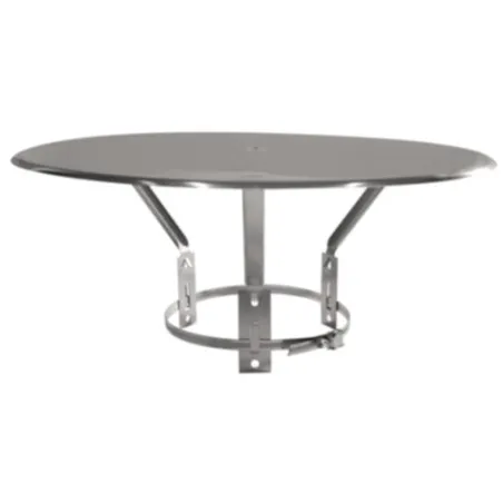 CHAPEAU PLAT INOX D.125 A 200