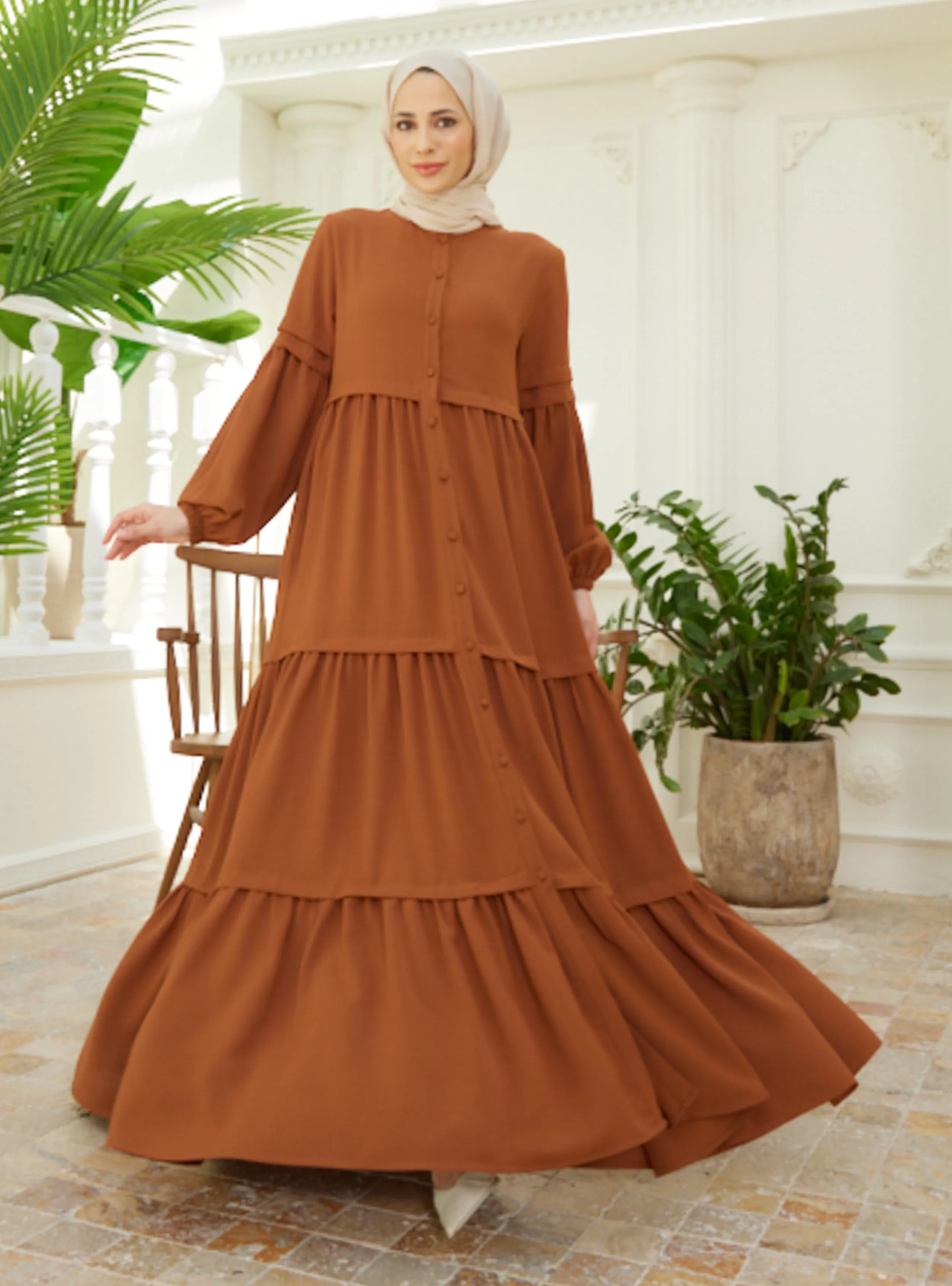 Cinnamon - Unlined - Modest Dress