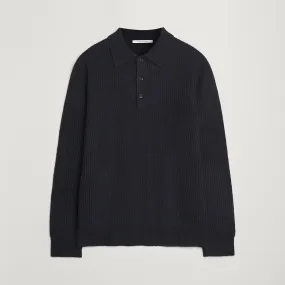 Dover Lambswool Polo Black