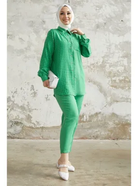 Green - Cuban Collar - Suit