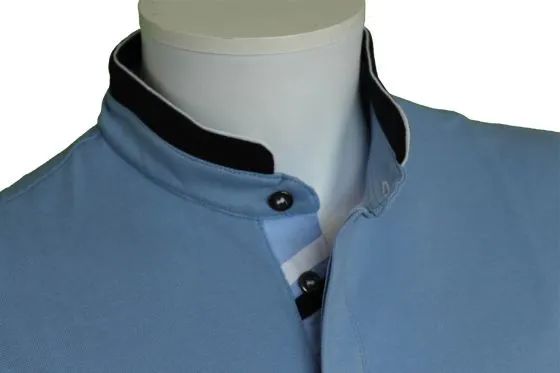 GUILLEC CIEL  polo homme col mao  CAP MARINE