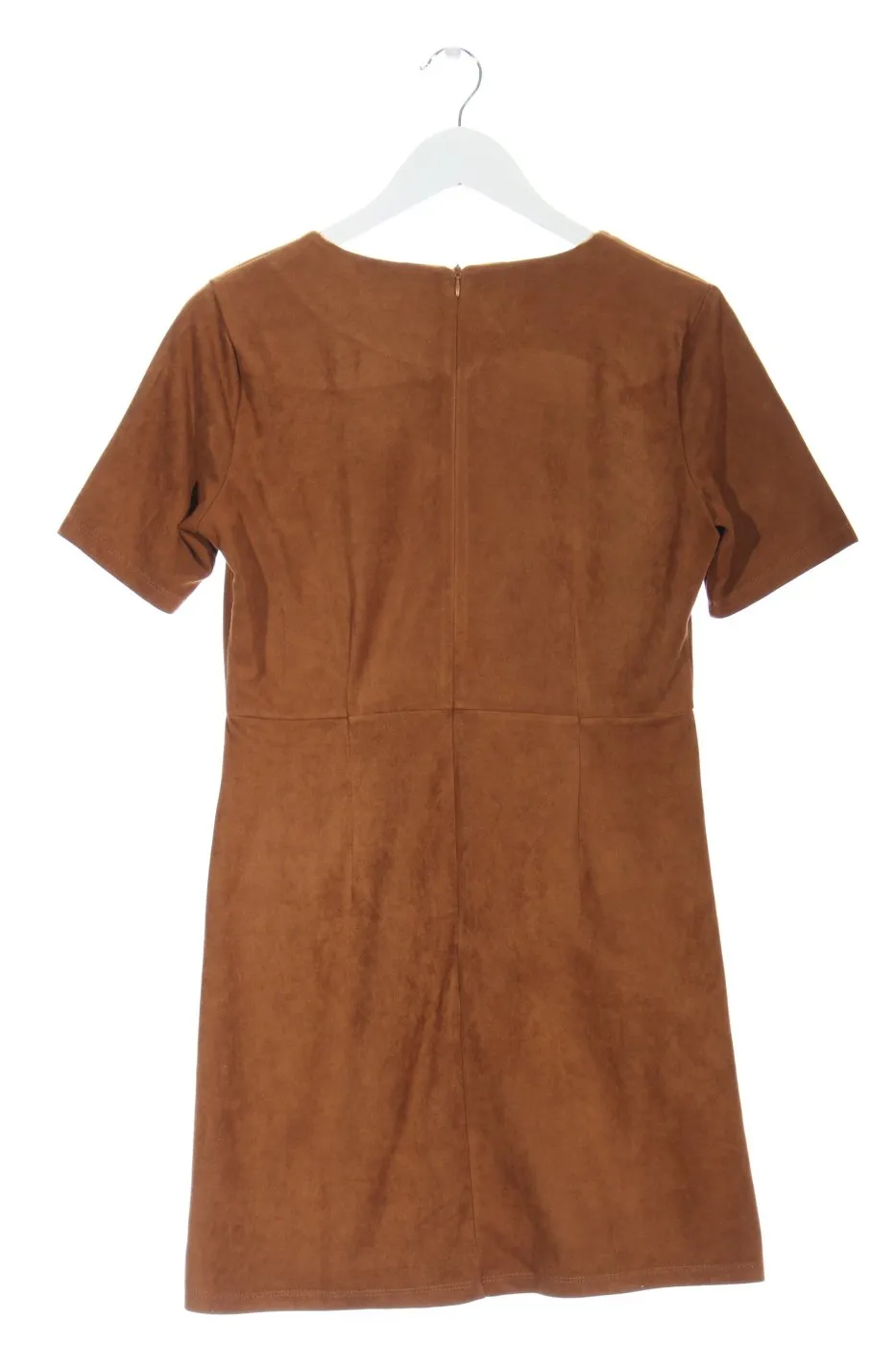 Ivivi Robe à manches courtes brun style décontracté