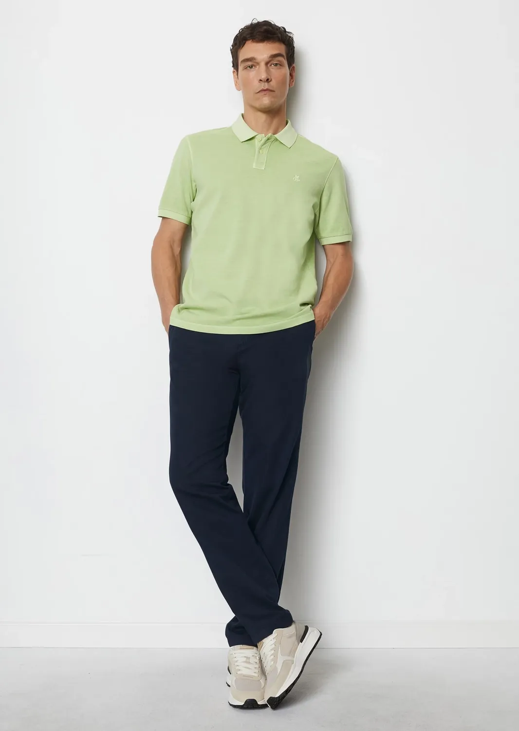 Polo Marc O'Polo Homme 422226653000 Cedar Lime