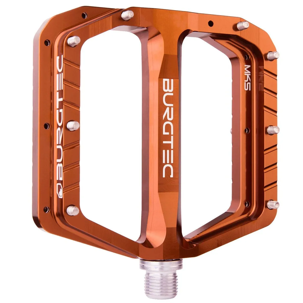 Pédales Plates BURGTEC PENTHOUSE FLAT MK5 Axe Acier Bronze