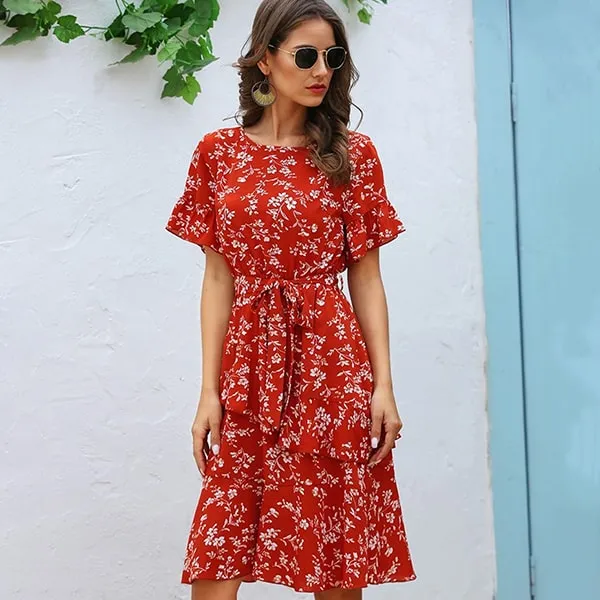 Robe d'Été Fleurie Courte