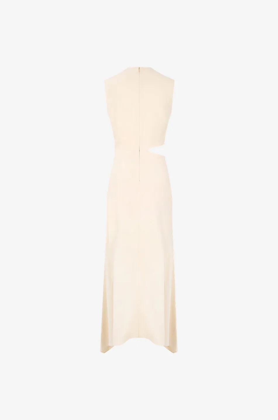 Robe sans manches asymétrique à découpe