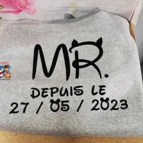 Sweat à capuche - gris : mr