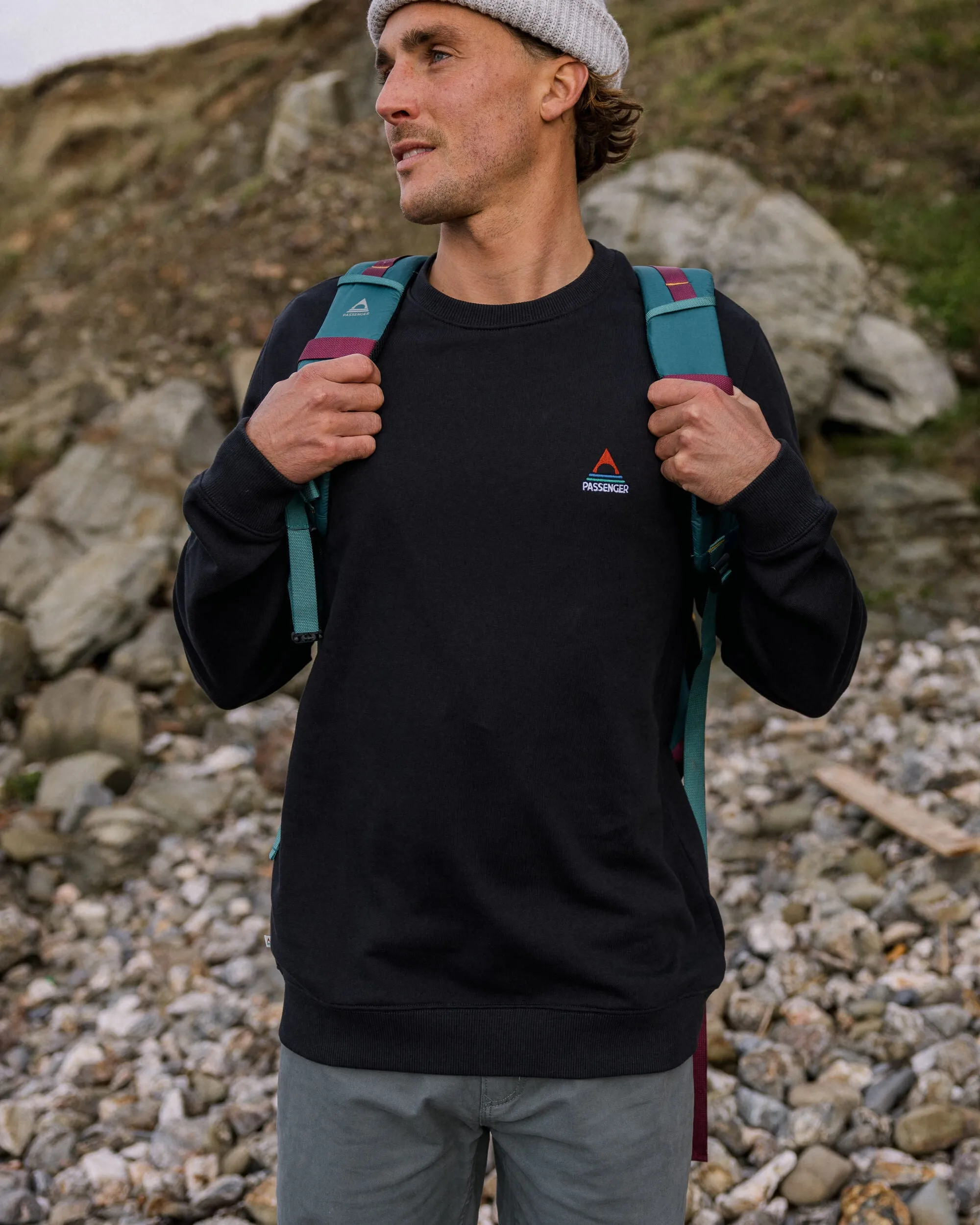Sweatshirt en coton bio Vita - Noir