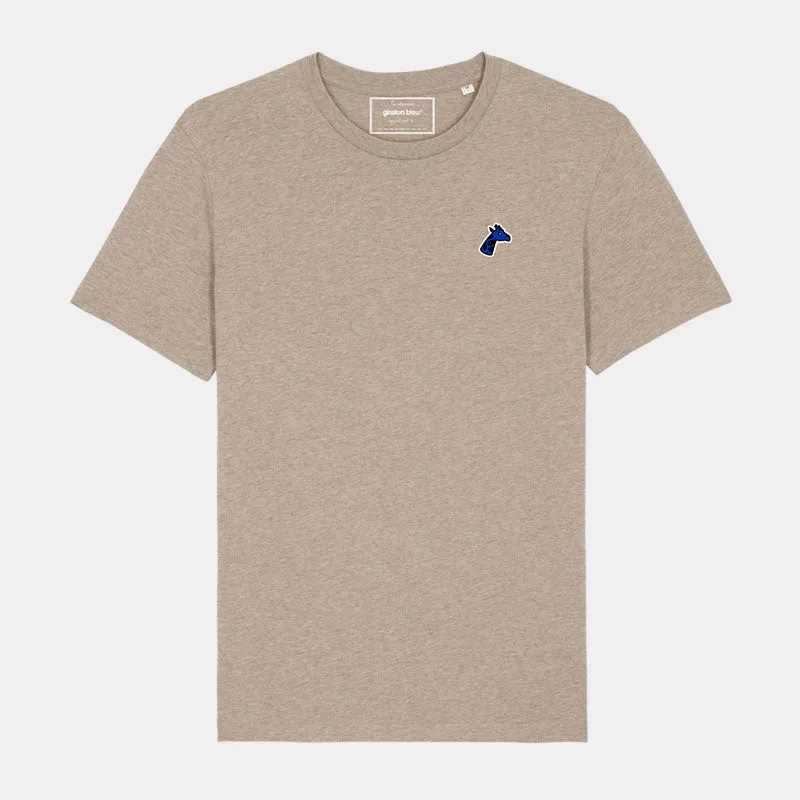 Tee-shirt brodé sable