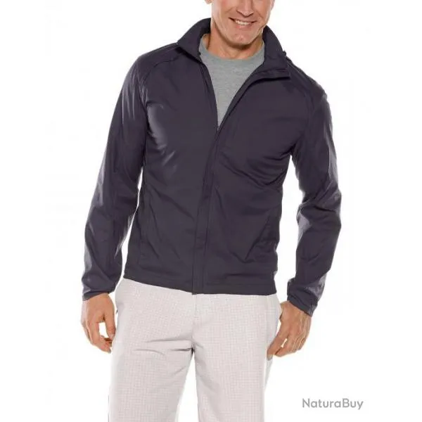 Veste d été anti UV packable pour homme Verdon Onyx Gris