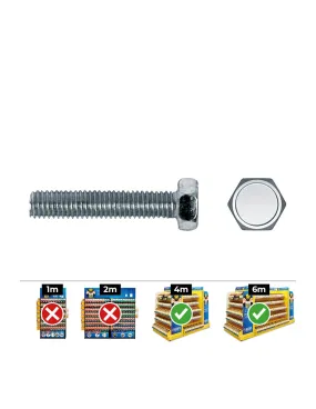 Vis Metrique Hexa. Din 933 5x45 Zinc Plat. Boîte 250 Uni. Celo - - 17353Générique
