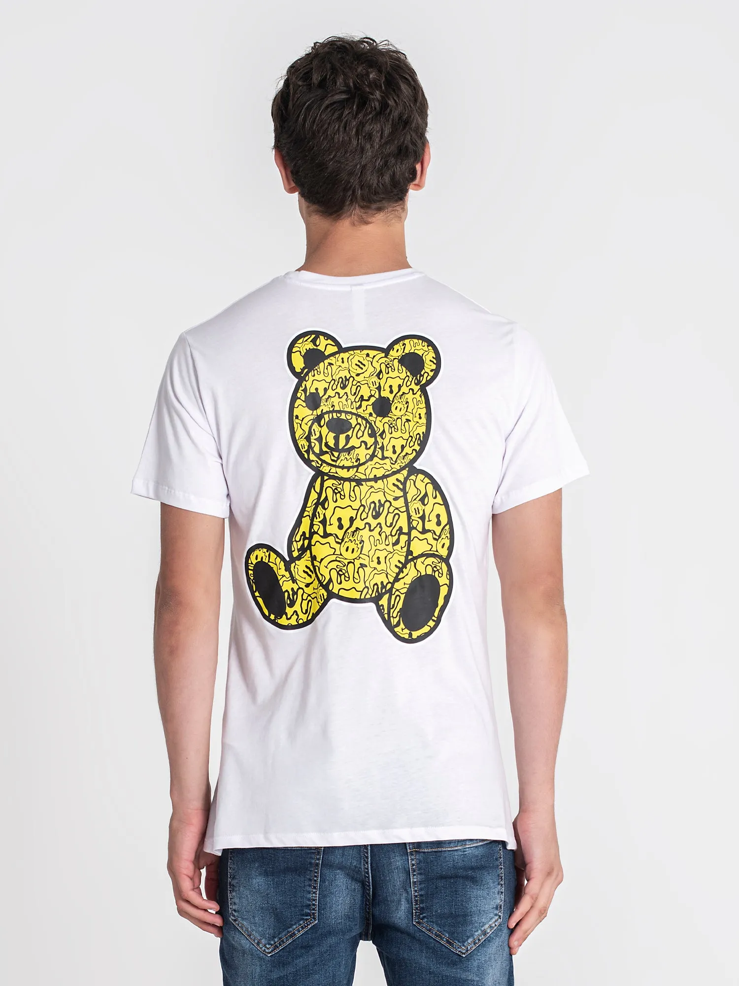 White Smiley Bear Tee